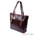 Купить кожаную женскую сумку прямоугольную коричневую в интернет-магазине в Украине - арт.502_1