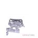 Купить женскую кожаную серебряную сумочку на пояс в интернет-магазине в Украине - арт.5179_3