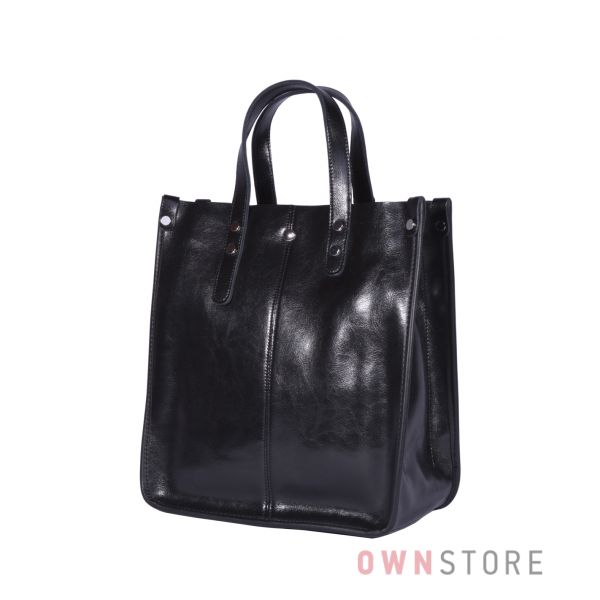 Купить онлайн сумку женскую классическую прямоугольную черную - арт.643