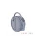 Купить круглую сумочку женскую из серо-голубой кожи в интернет-магазине в Украине - арт.6900_2