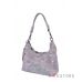Купить кожаную женскую сумку-мешок серебряную с цветами в интернет-магазине в Украине - арт.8062_1