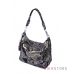 Купить сумку-мешок женскую из черной замши с набивным рисунком оптом и в розницу в Украине- арт.8062_2