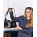 Купить сумку женскую черную с серебряным рисунком в интернет-магазине в Украине- арт.8062_3