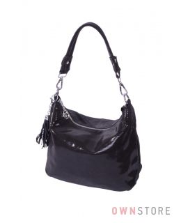 Купить онлайн женскую сумку от Фарфалла Россо черную из лазера - арт.8062