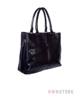 Купить онлайн сумку женскую кожаную с карманом впереди - арт.80
