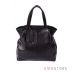 Купить кожаную женскую черную сумку со складками по бокам в интернет-магазине в Украине -арт.823_2
